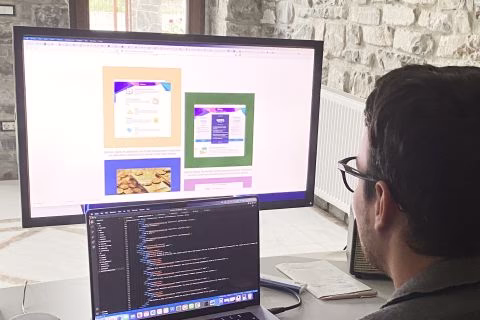 alex stefan at this desk